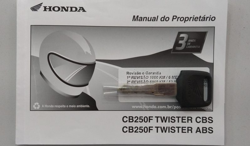 HONDA CB-250F TWISTER CBS 2022 cheio
