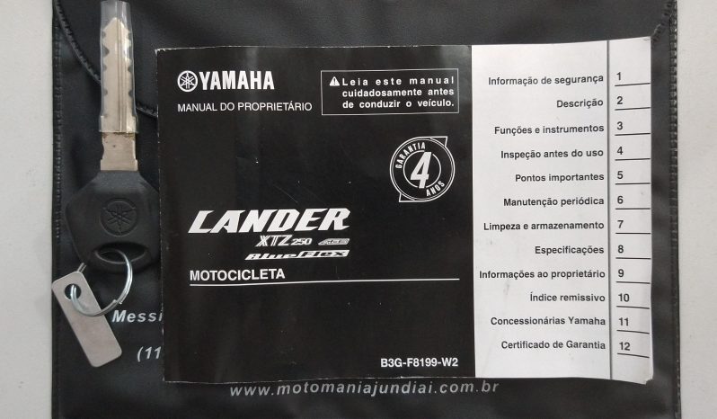 YAMAHA XTZ-250 LANDER FLEX ABS 2023 cheio