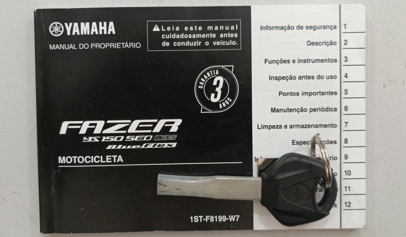 YAMAHA YS-150 FAZER SED UBS 2023 cheio