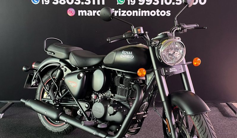 ROYAL ENFIELD CLASSIC 350 DARK STEALTH BLACK 2024 cheio