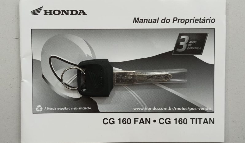 HONDA CG-160 TITAN FLEX CBS 2022 cheio