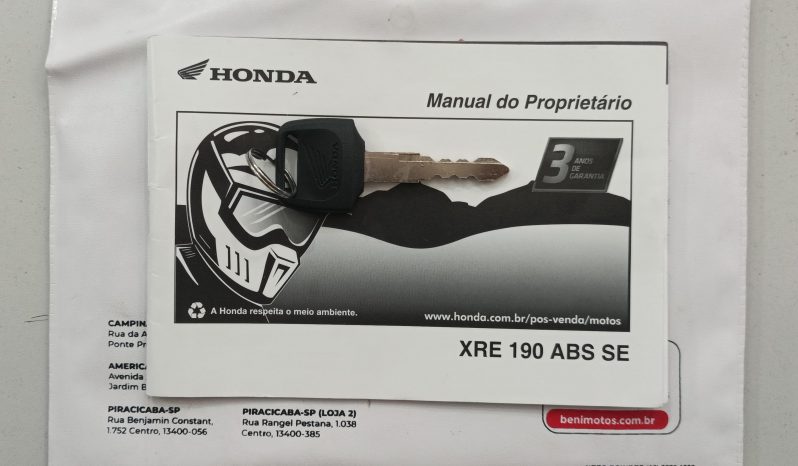 HONDA XRE-190 ADV ABS 2023 cheio
