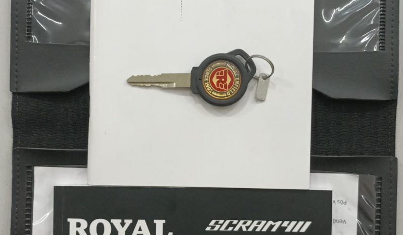 ROYAL ENFIELD SCRAM 411cc WHITE FLAME 2023 cheio