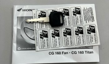 HONDA CG-160 FAN FLEX CBS 0KM cheio
