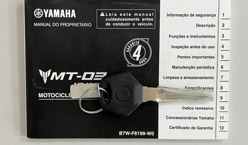 YAMAHA MT-03 ABS 2022 cheio