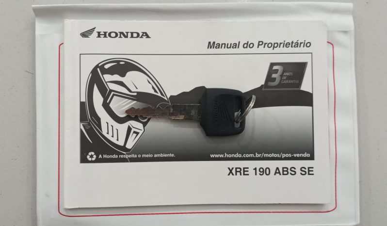 HONDA XRE-190 ABS 2020 cheio