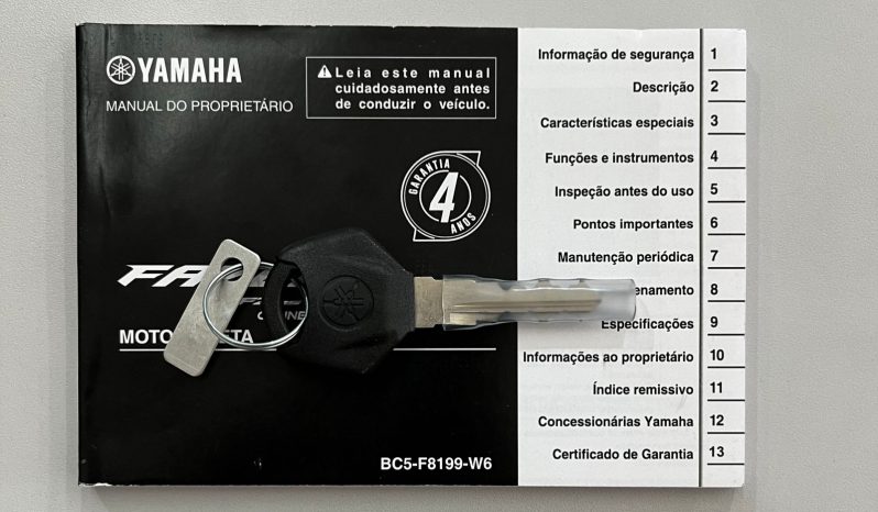 YAMAHA FZ-25 FAZER 250cc CONNECTED 2025 cheio