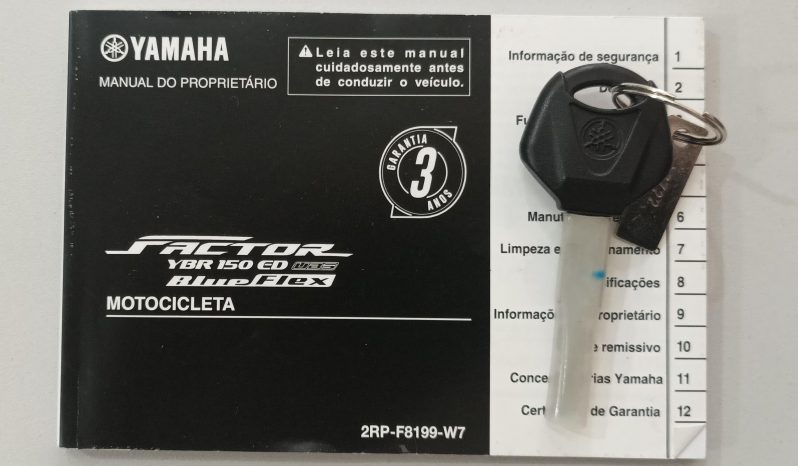 YAMAHA YBR-150 FACTOR ED 2023 cheio