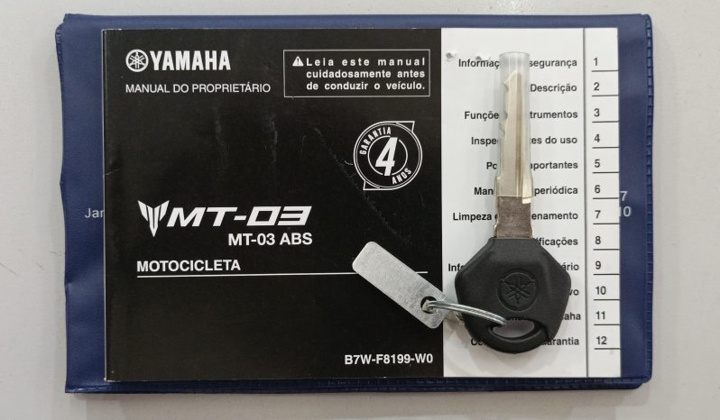 YAMAHA MT-03 ABS 2024 cheio