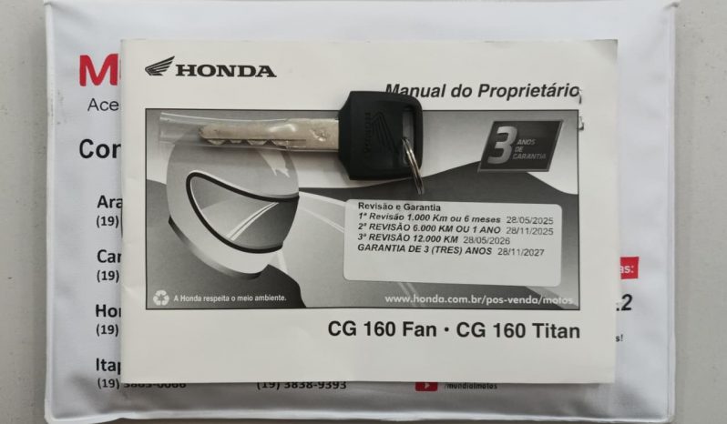 HONDA CG-160 TITAN FLEX ABS 2025 cheio