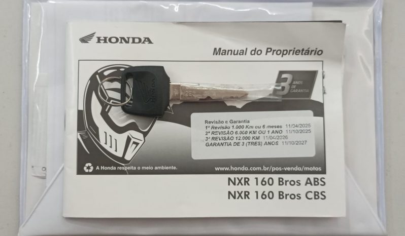 HONDA NXR-160 BROS ESDD 2025 cheio