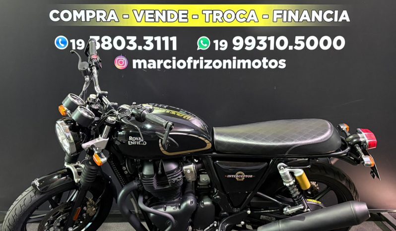 ROYAL ENFIELD INTERCEPTOR 650 BLACK 2024 cheio