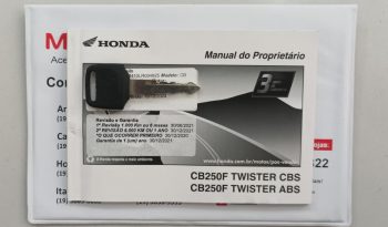 HONDA CB-250F TWISTER ABS 2020 cheio