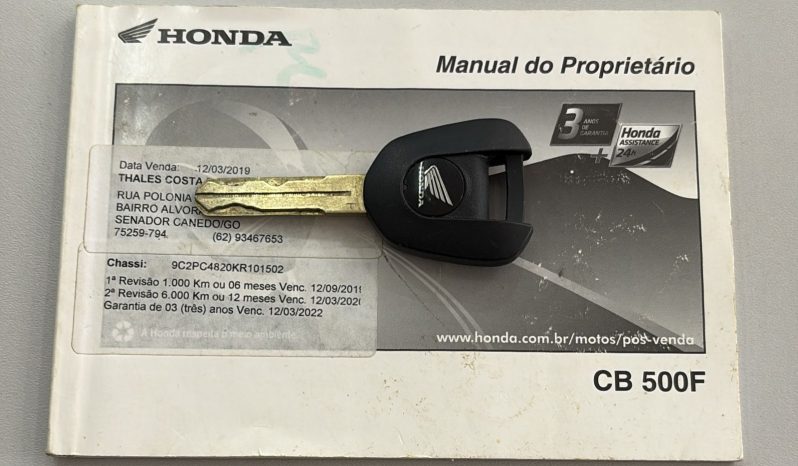 HONDA CB-500F ABS 2019 cheio