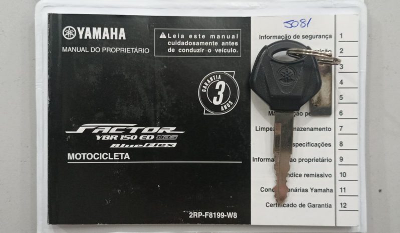 YAMAHA YBR-150 FACTOR ED 2023 cheio
