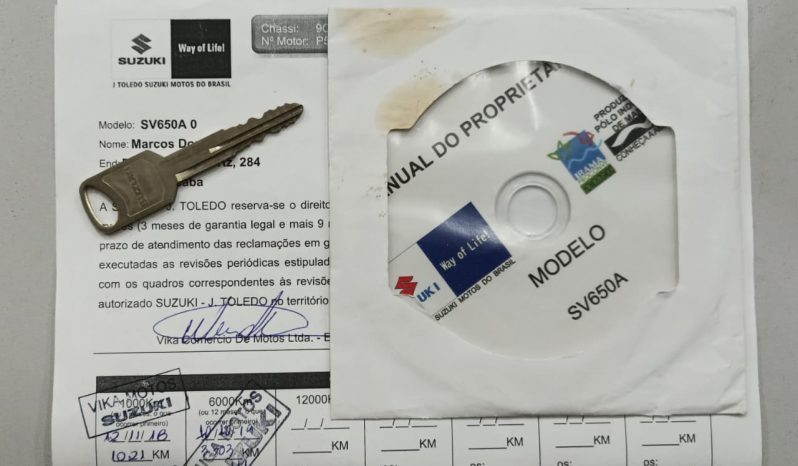 SUZUKI SV-650 ABS 2019 cheio