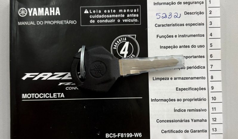 YAMAHA FZ-25 FAZER CONNECTED 2025 cheio