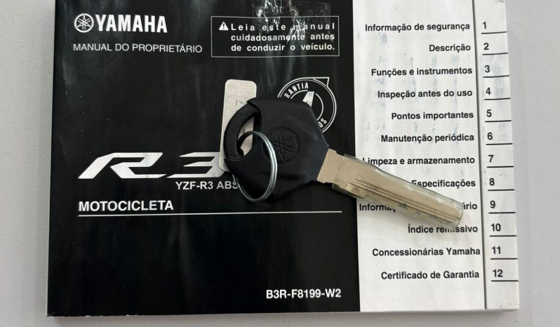 YAMAHA YZF R-3 ABS 2023 cheio