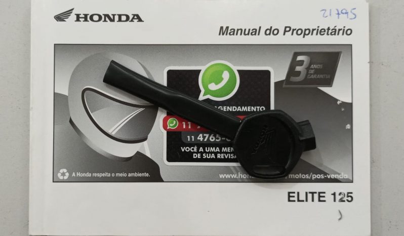 HONDA ELITE 125 2022 cheio