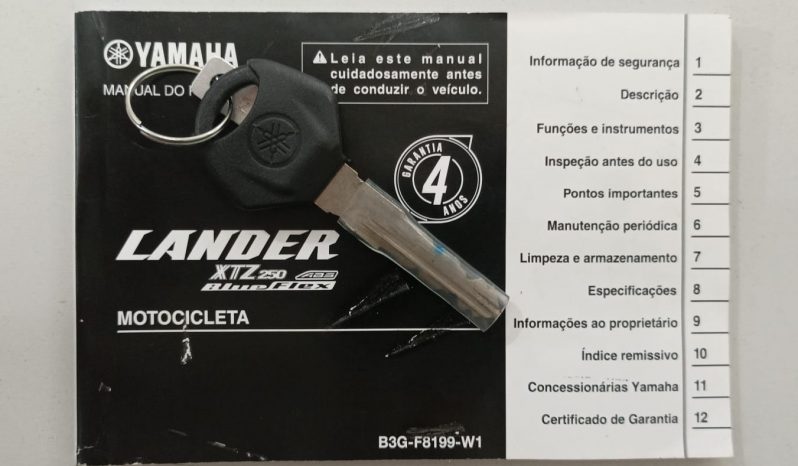 YAMAHA XTZ-250 LANDER BLUEFLEX ABS 2022 cheio