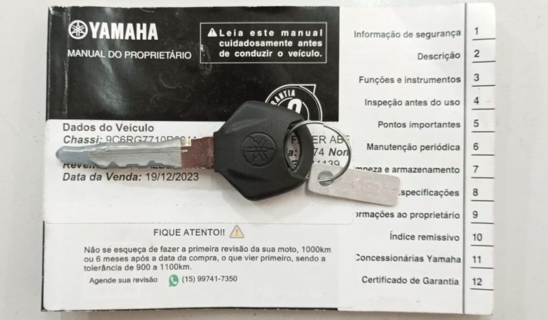 YAMAHA FZ-15 FAZER ABS 2024 cheio