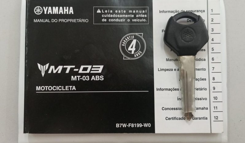 YAMAHA MT-03 ABS 2024 cheio