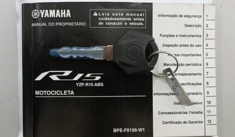 YAMAHA YZF R-15 ABS 2024 cheio