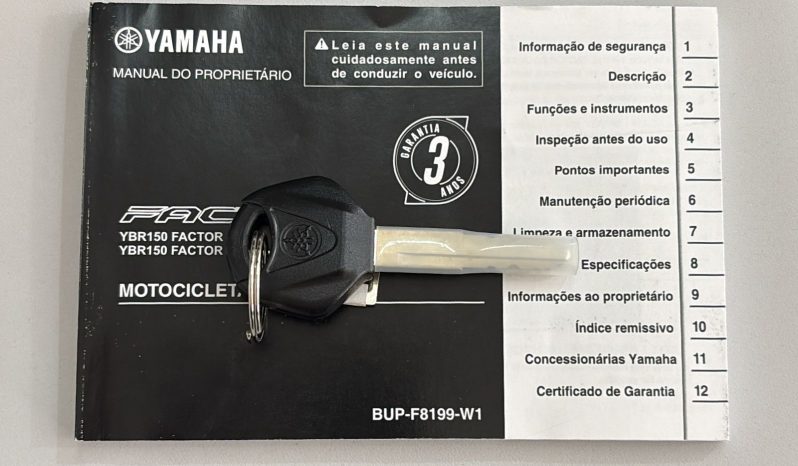 YAMAHA YBR-150 FACTOR DX 2025 cheio