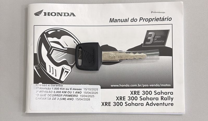 HONDA XRE-300 SAHARA ADV ABS 2025 cheio