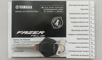 YAMAHA FZ-25 FAZER CONNECTED ABS 2025 cheio