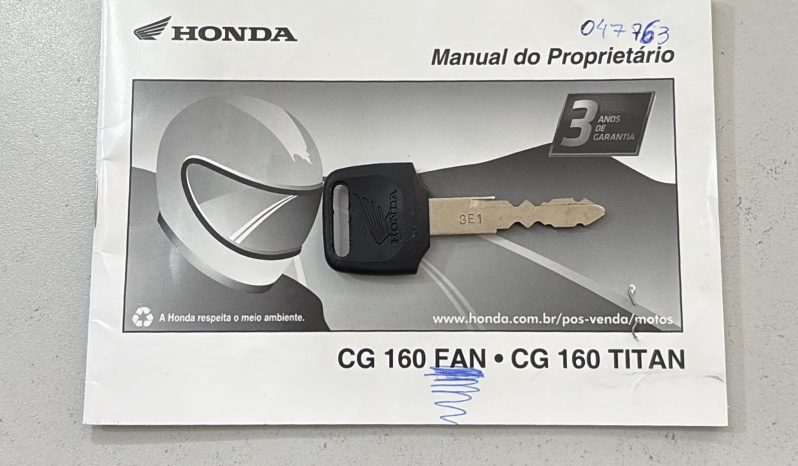 HONDA CG-160 FAN FLEX CBS 2024 cheio