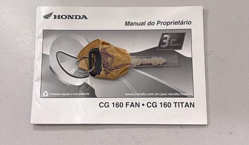 HONDA CG 160 FAN CBS 2023 cheio