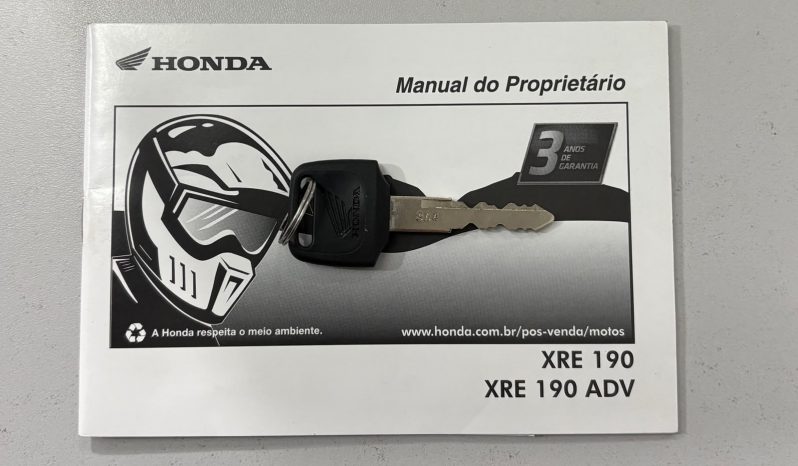 HONDA XRE 190 ABS 2025 cheio